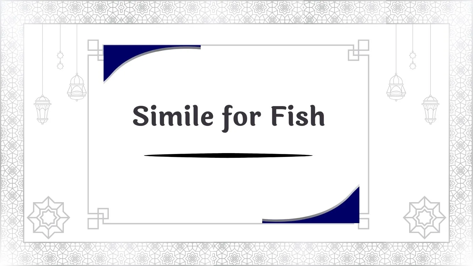 Simile for Fish