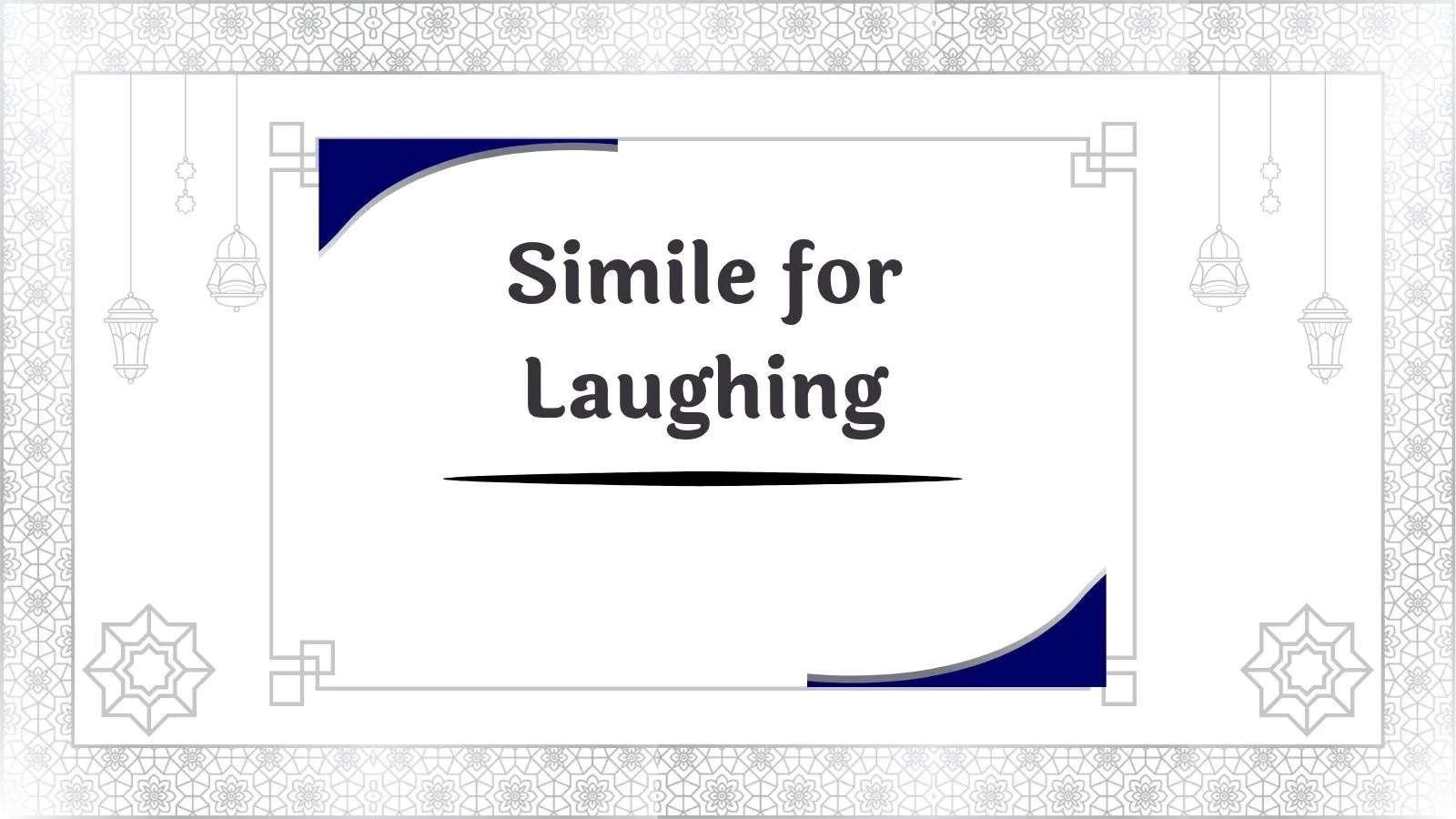 Simile for Laughing