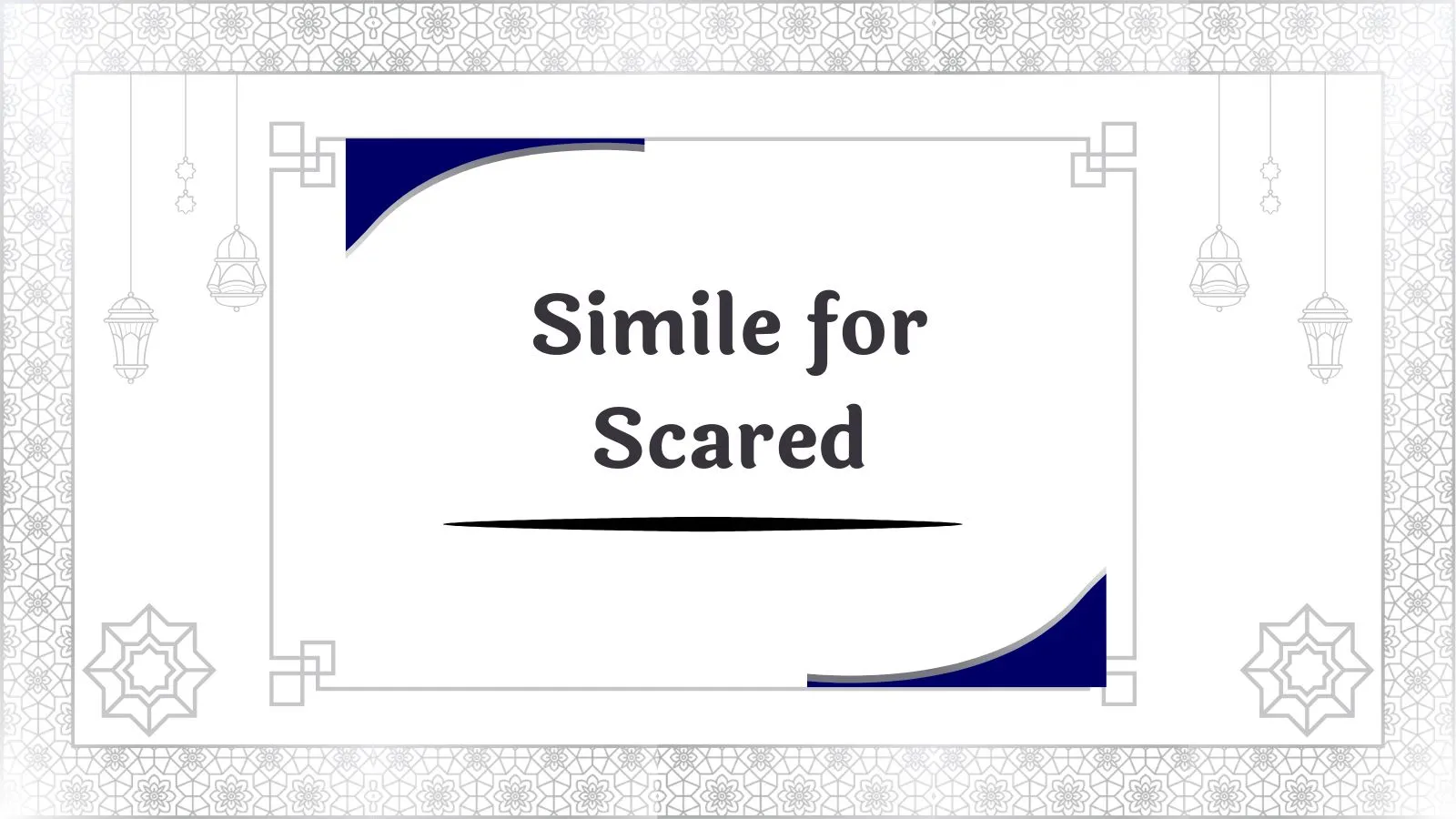 Simile for Scared