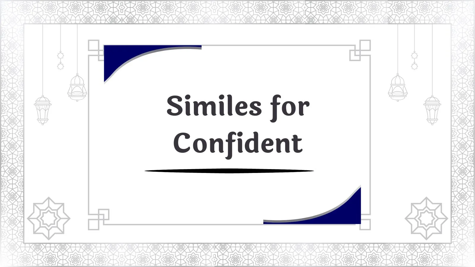 Similes for Confident