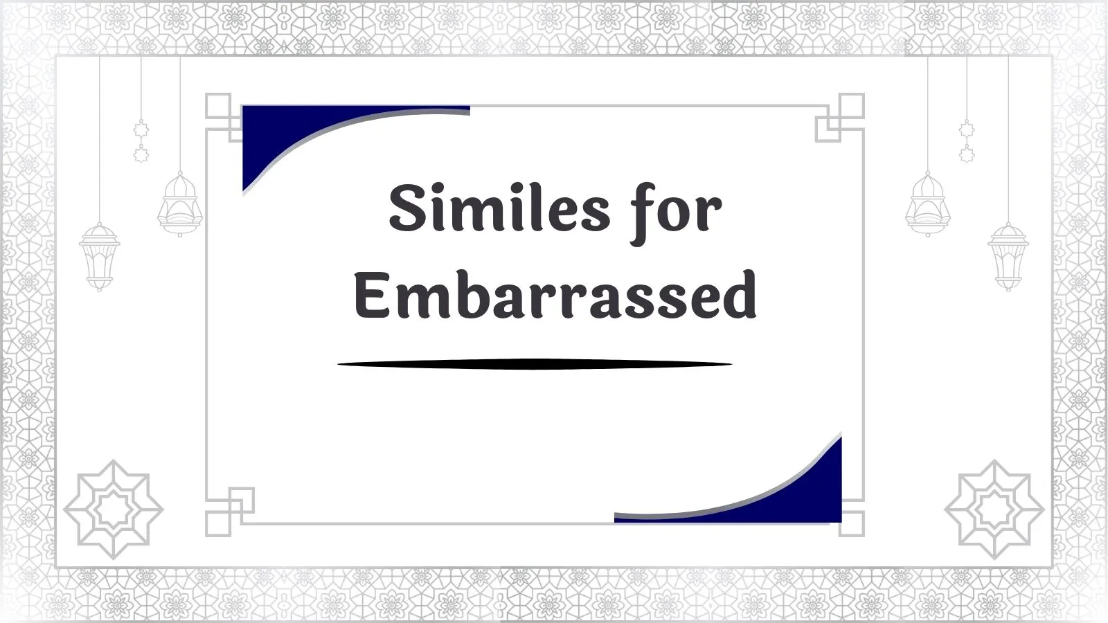Similes for Embarrassed