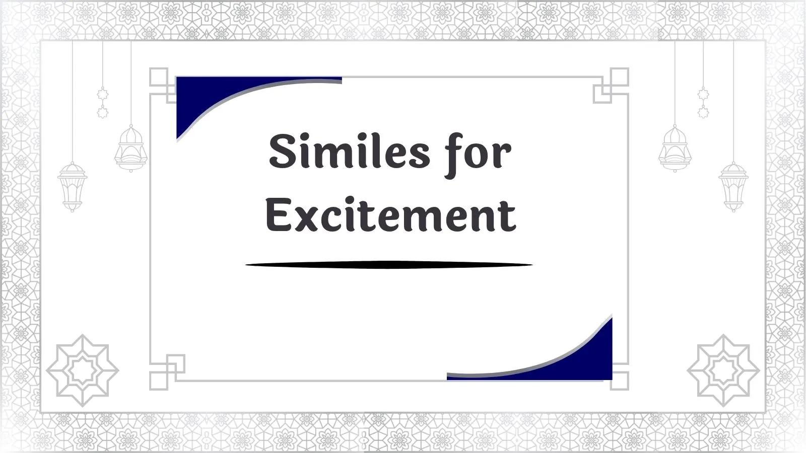 Similes for Excitement