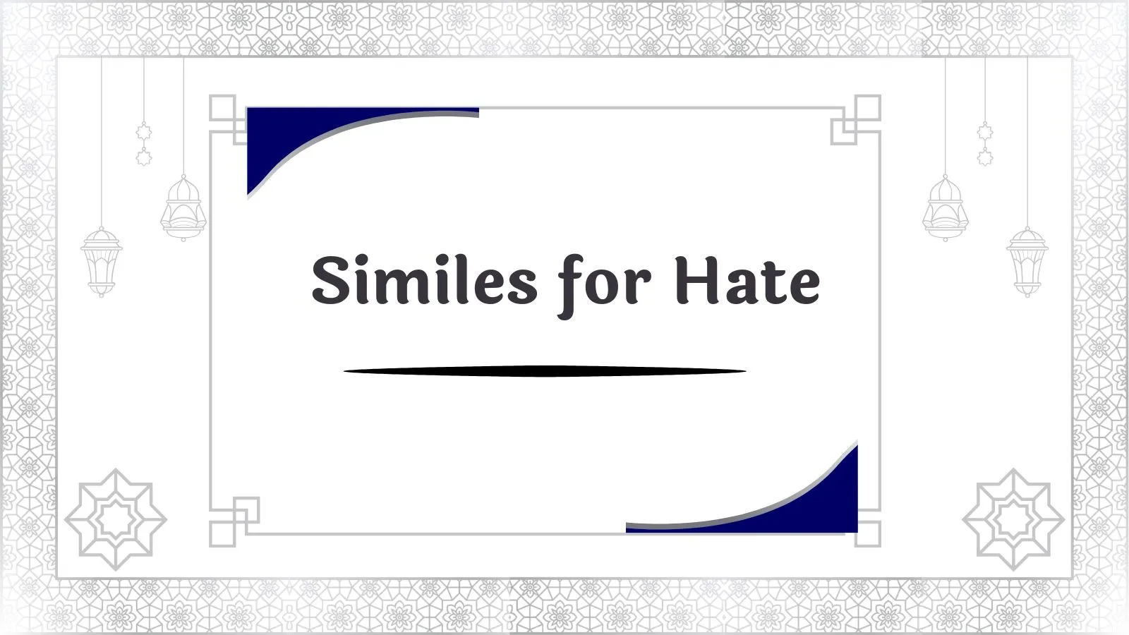 Similes for Hate
