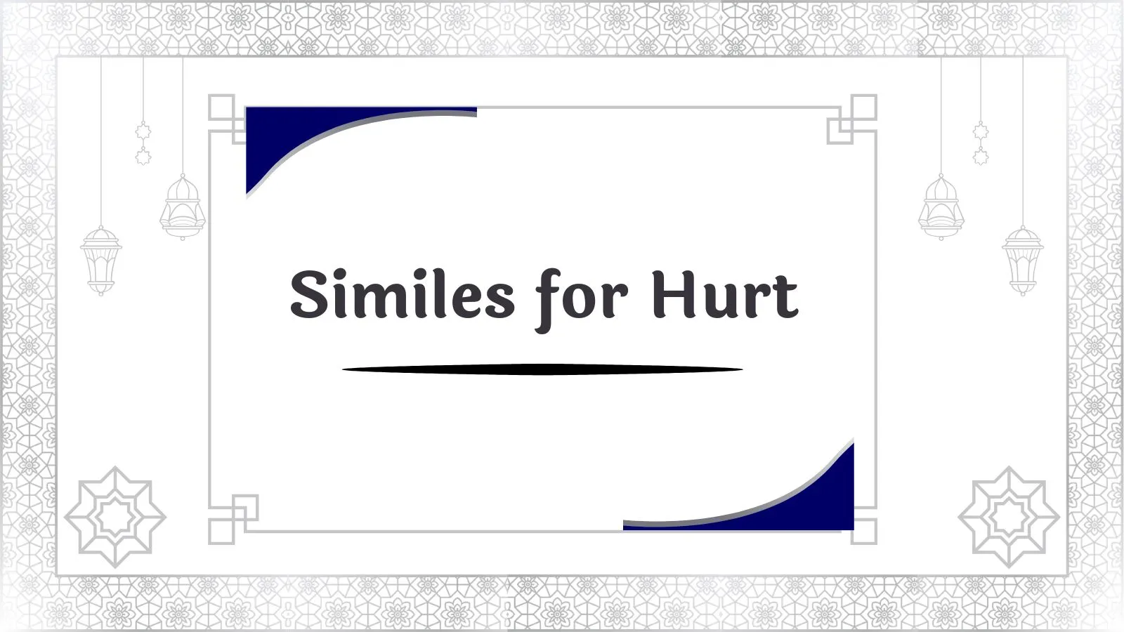Similes for Hurt