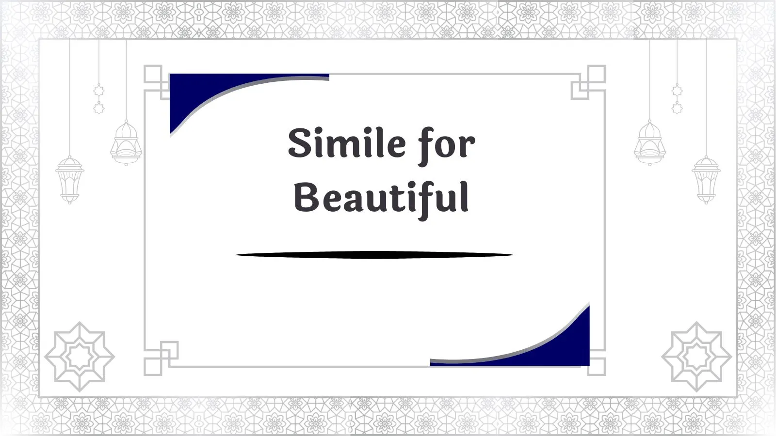 Simile for Beautiful