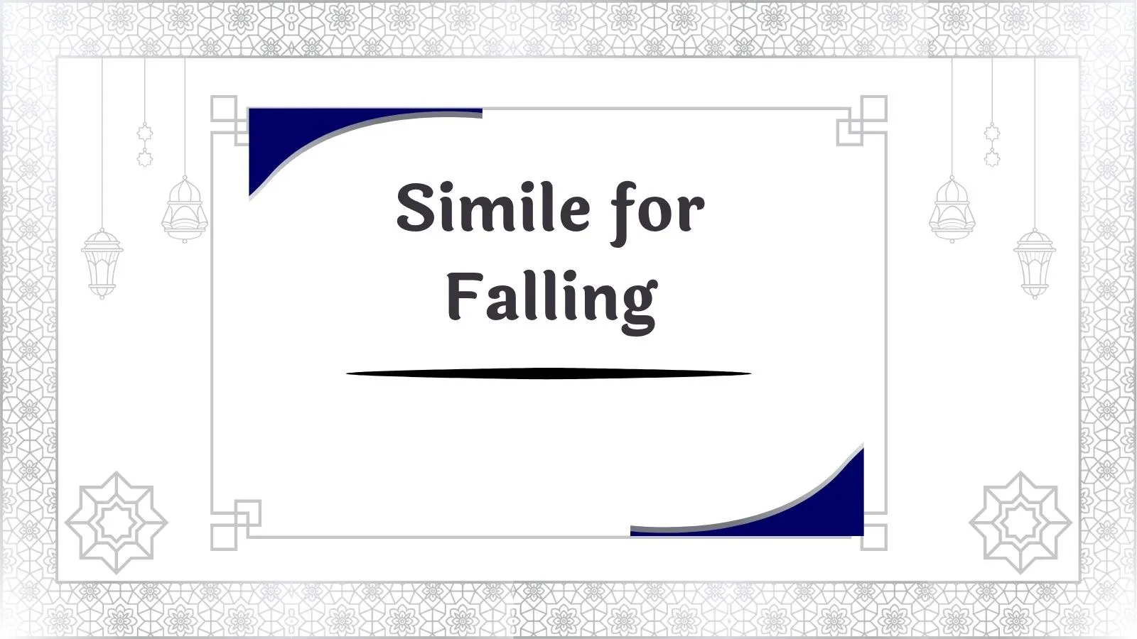 Simile for Falling