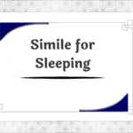 Simile for Sleeping