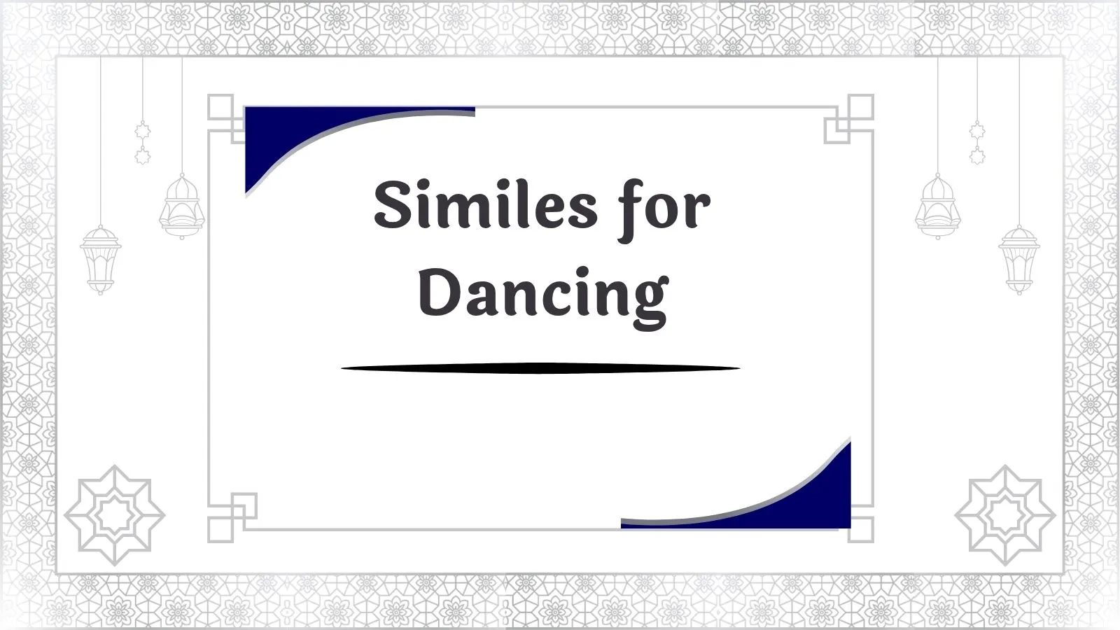 Similes for Dancing