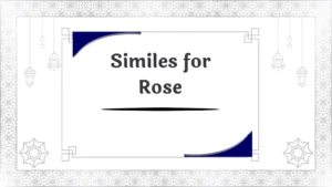 Similes for Rose