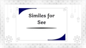 Similes for See