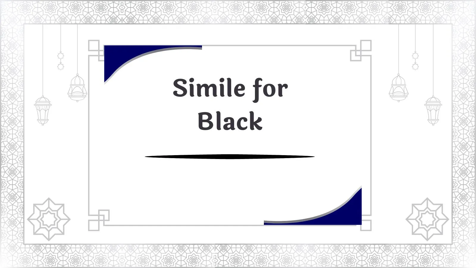 Simile for Black