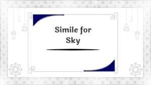 Simile for Sky