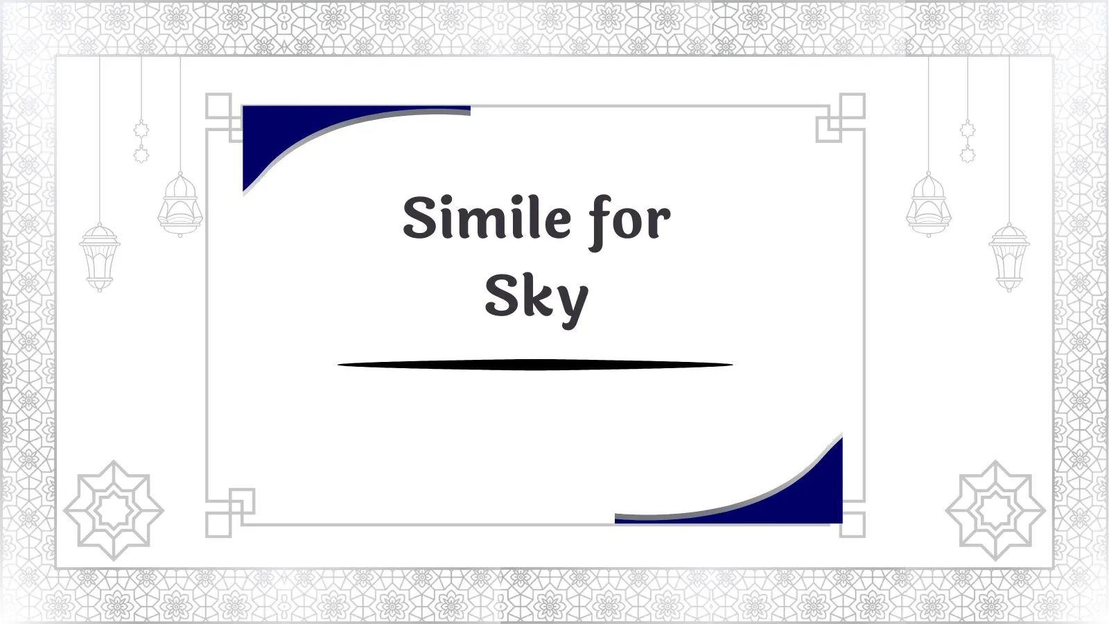 Simile for Sky