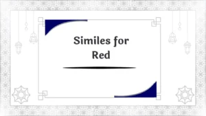 Similes for Red