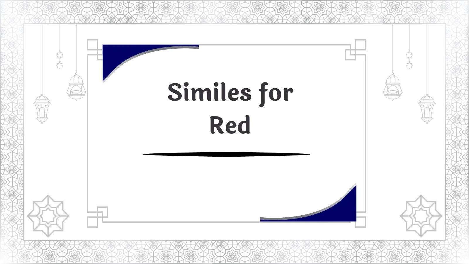 Similes for Red