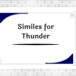 Similes for Thunder