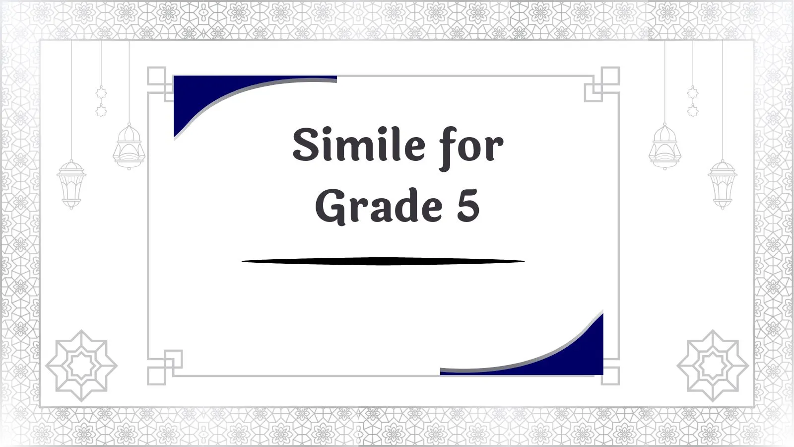 Simile for Grade 5