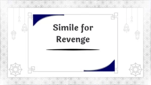 Simile for Revenge